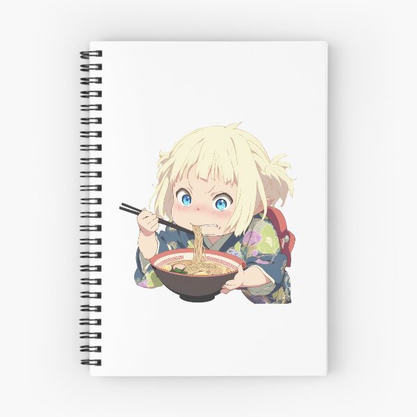 Item preview, Shiemi Moriyama Blue Exorcist Anime Kawaii Ramen Warm Happy Slurping Scene designed and sold by Raslbazola.