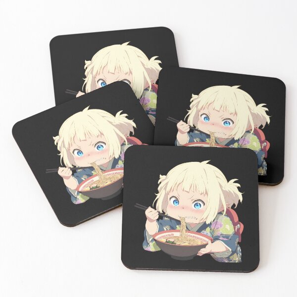Item preview, Shiemi Moriyama Blue Exorcist Anime Kawaii Ramen Warm Happy Slurping Scene designed and sold by Raslbazola.