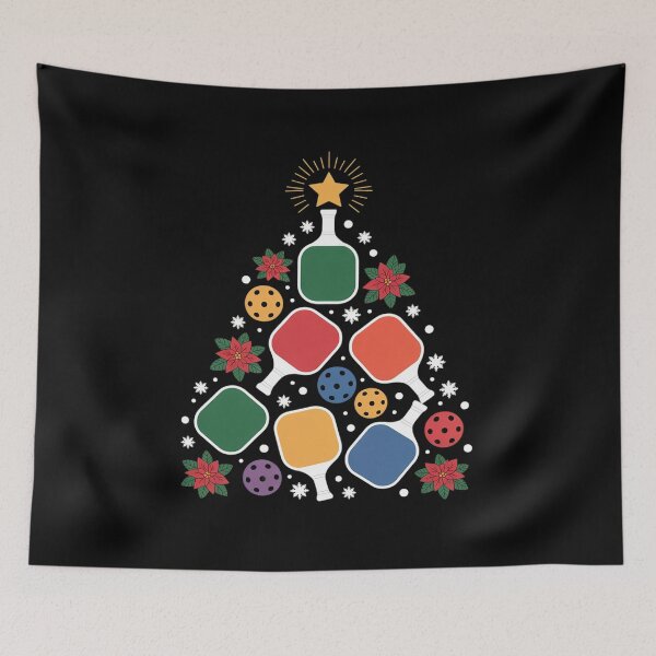 Item preview, Pickleball Christmas Tree Santa Pickleball X-mas Lights designed and sold by JaskconLIfe23.