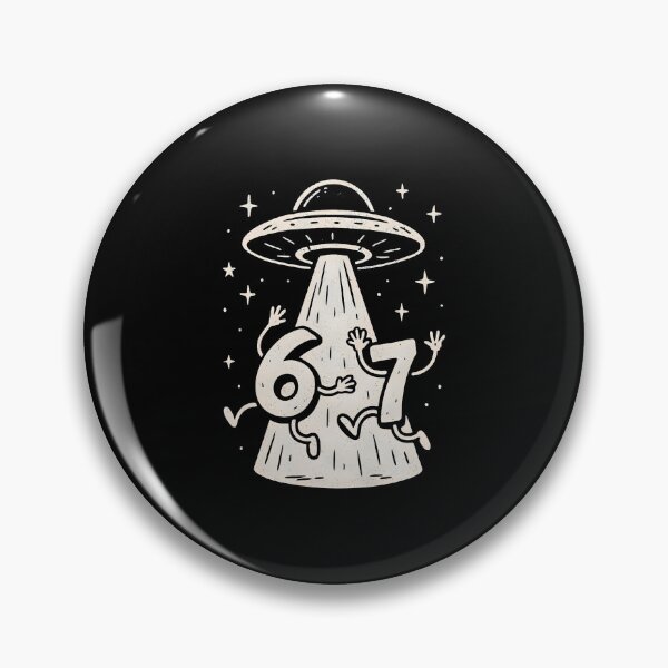 Item preview, 67 Internet Meme Ufo Six Seven Viral Trend Gen Alpha Slang designed and sold by JaimeTrudie.