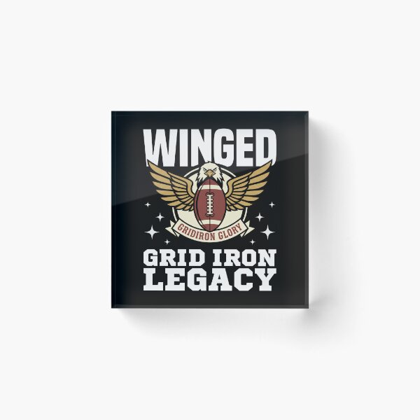 Item preview, WINGED GRID IRON LEGACY - PHILADELPHIA FOOTBALL designed and sold by KEF Custom.