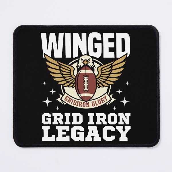 Item preview, WINGED GRID IRON LEGACY - PHILADELPHIA FOOTBALL designed and sold by KEF Custom.