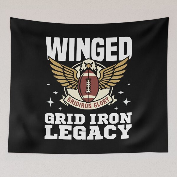 Item preview, WINGED GRID IRON LEGACY - PHILADELPHIA FOOTBALL designed and sold by KEF Custom.