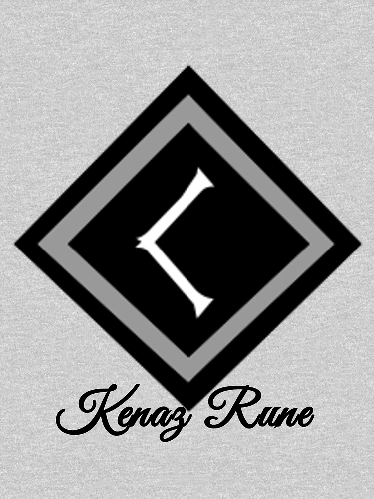Imagen 4 de 4, Camiseta de cuello en V con la obra Kenaz Rune, diseñada y vendida por WindsofJupiter.
