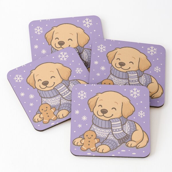 Item preview, Winter Sweater Puppy with Scarf – Cozy Lavender Dogmom Vibes designed and sold by dogmomtees.