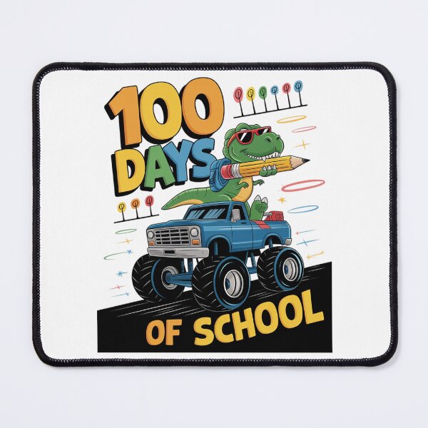 Item preview, 100th Day of School Monster Truck Dinosaur 100 Days School designed and sold by catsdothingz.