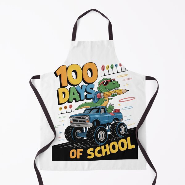 Item preview, 100th Day of School Monster Truck Dinosaur 100 Days School designed and sold by catsdothingz.