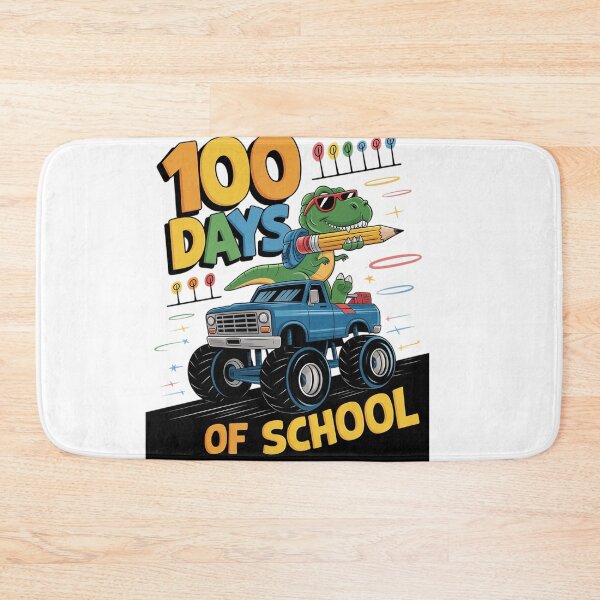 Item preview, 100th Day of School Monster Truck Dinosaur 100 Days School designed and sold by catsdothingz.