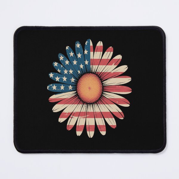 Item preview, Patriotic Daisy Flower USA Flag 4th of July Boho designed and sold by catsdothingz.