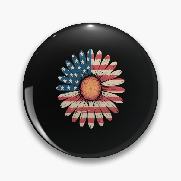Item preview, Patriotic Daisy Flower USA Flag 4th of July Boho designed and sold by catsdothingz.