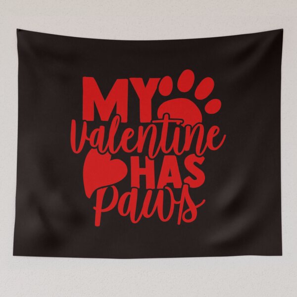 Item preview, My Valentine Has Paws Dog Cat Animal Lover designed and sold by CharleneWalter.