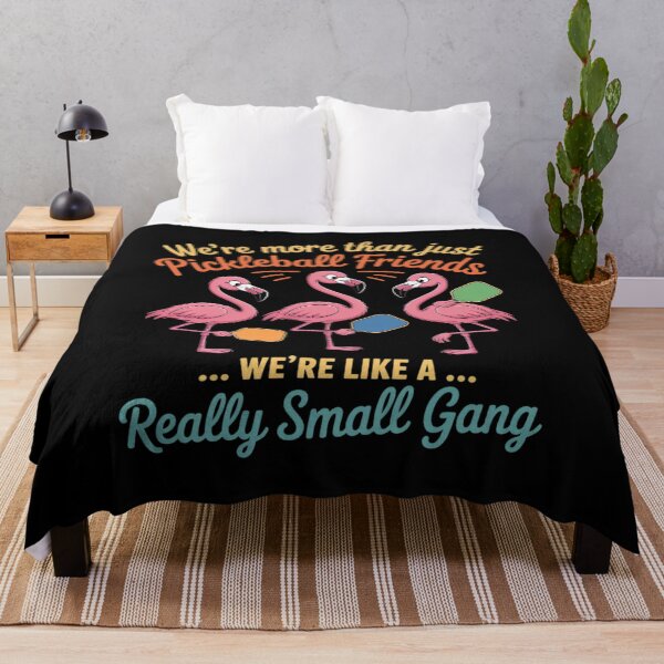 Item preview, Pickleball Friends We're Like A Really Small Gang Flamingo designed and sold by JaskconLIfe23.
