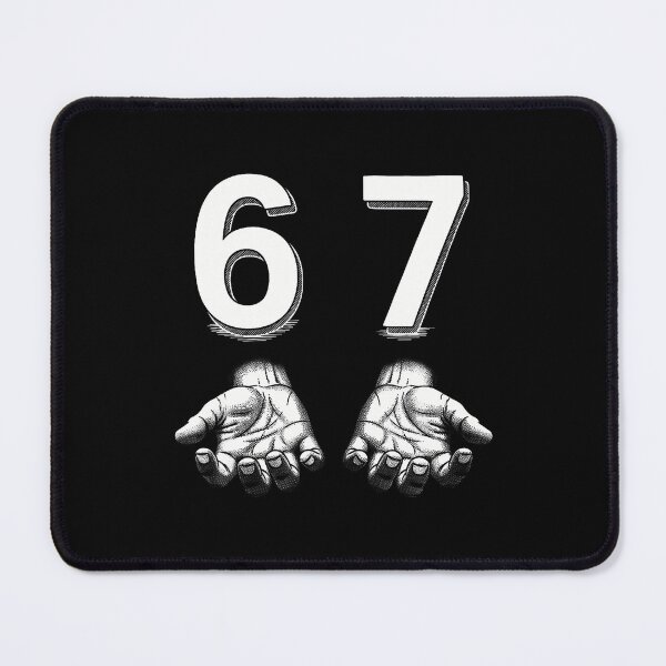 Item preview, Funny Six Seven 67 Meme Gen Alpha Slang Hands designed and sold by TerriMichelle.