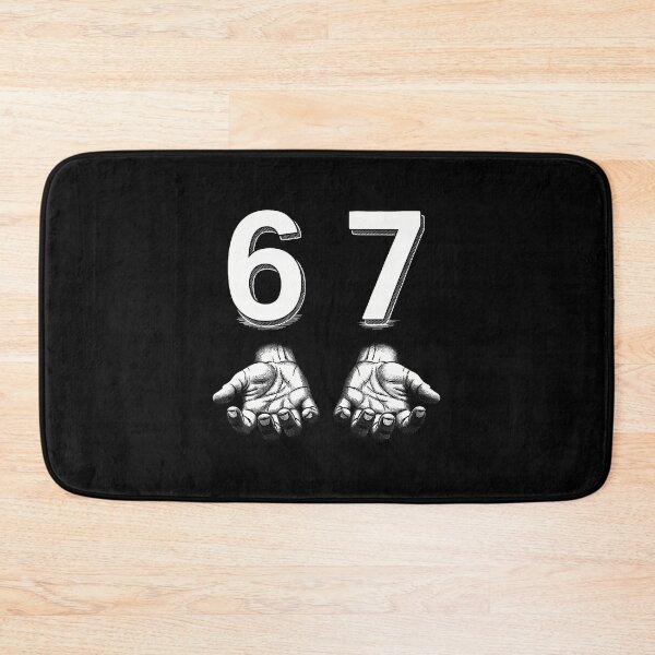 Aperçu de l'œuvre Mème drôle Six Seven 67 Gen Alpha Slang Hands créée et vendue par TerriMichelle.