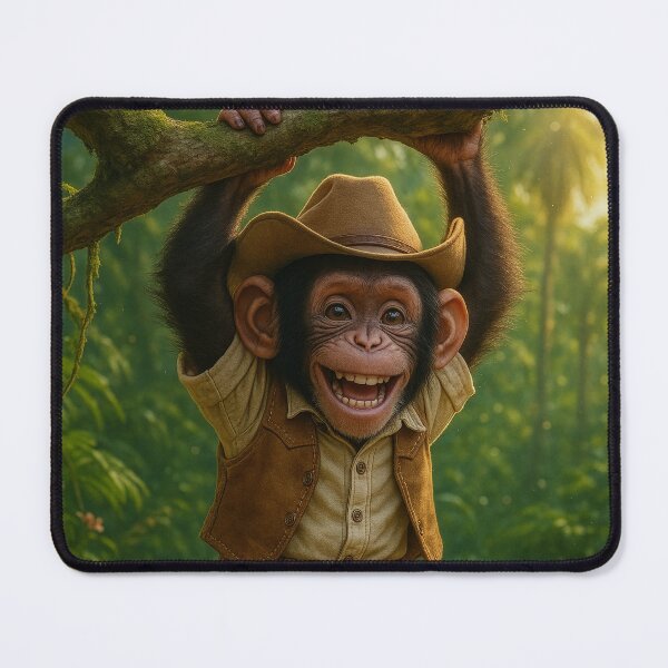 Item preview, Hang Out with a Chimpanzee Cowboy designed and sold by Tridentulus.