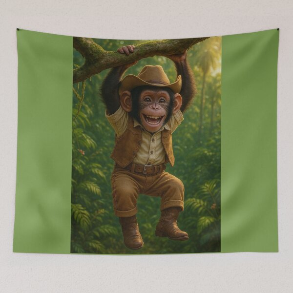 Item preview, Hang Out with a Chimpanzee Cowboy designed and sold by Tridentulus.