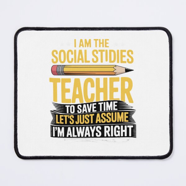 Item preview, Social Studies Teacher School Educator Worker designed and sold by catsdothingz.