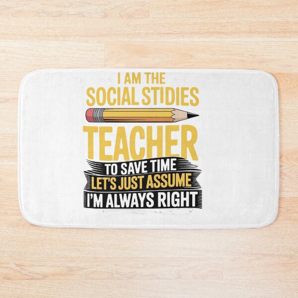 Item preview, Social Studies Teacher School Educator Worker designed and sold by catsdothingz.