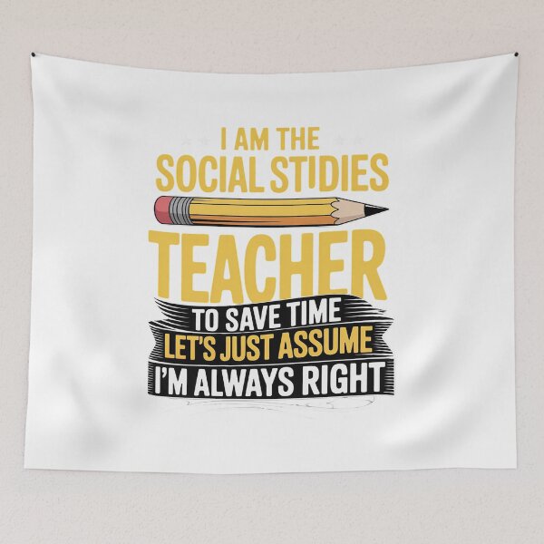 Item preview, Social Studies Teacher School Educator Worker designed and sold by catsdothingz.