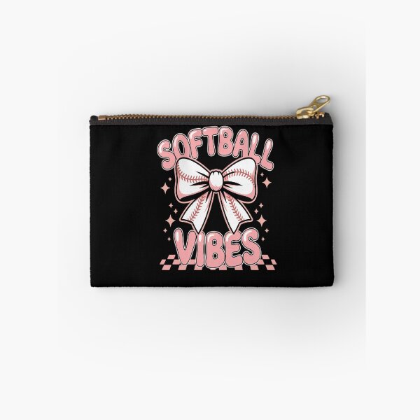 Item preview, Softball Vibes Softball Coquette Groovy Softball designed and sold by catsdothingz.