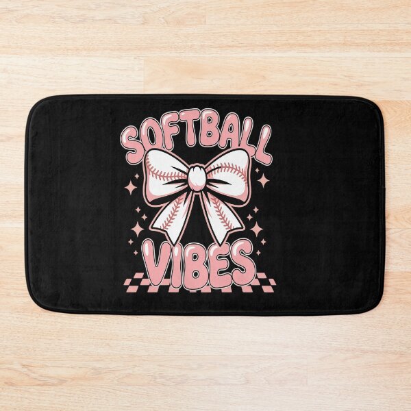 Item preview, Softball Vibes Softball Coquette Groovy Softball designed and sold by catsdothingz.