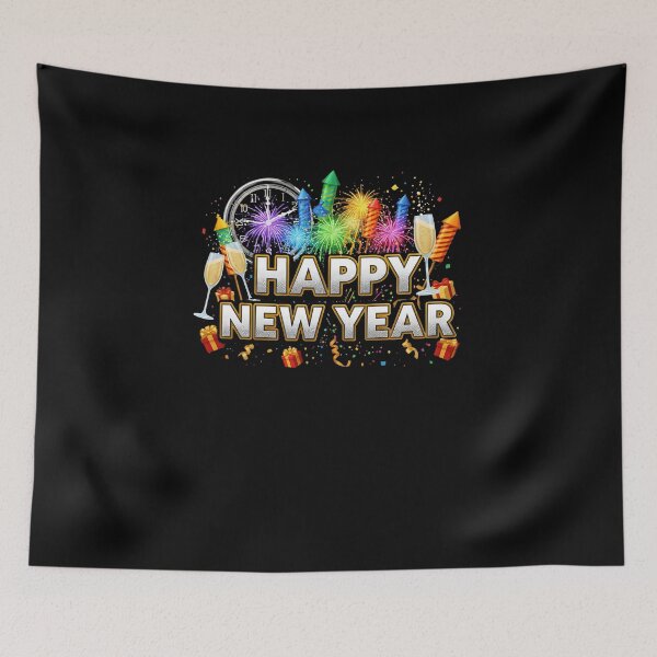 Item preview, merry christmas, happy new year designed and sold by blackstton.