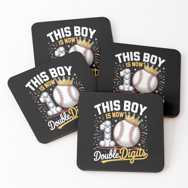 Item preview, This Boy Now 10 Double Digits Baseball 10 Years Old Birthday designed and sold by catsdothingz.