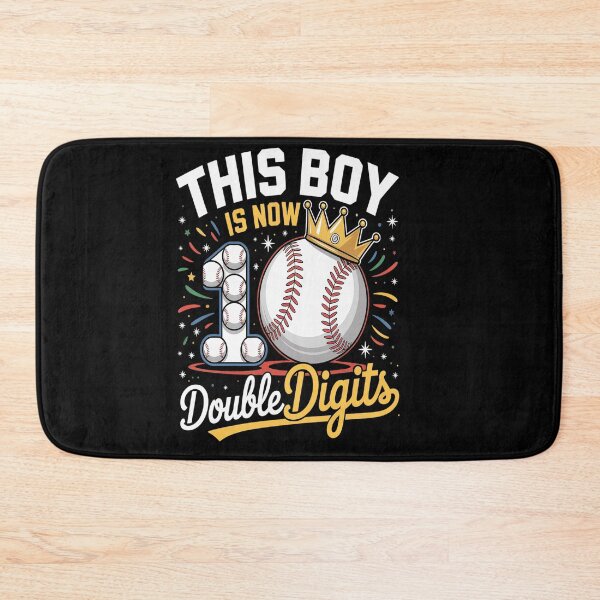 Item preview, This Boy Now 10 Double Digits Baseball 10 Years Old Birthday designed and sold by catsdothingz.