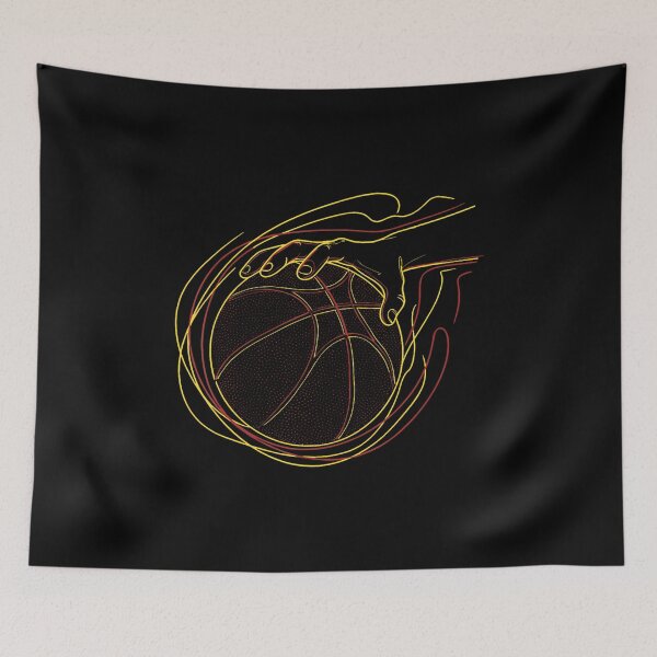 Item preview, Basketball Art Line Dynamic Hands Ball Sketch Sports Fan designed and sold by kowaldtlbung.