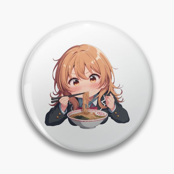 Item preview, Iroha Isshiki Oregairu Anime Kawaii Ramen Chibi Cute Cozy Noodle Moment designed and sold by Raslbazola.