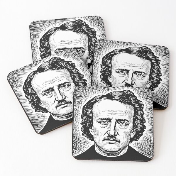 Item preview, Edgar Allan Poe, portrait designed and sold by close-up.biz.