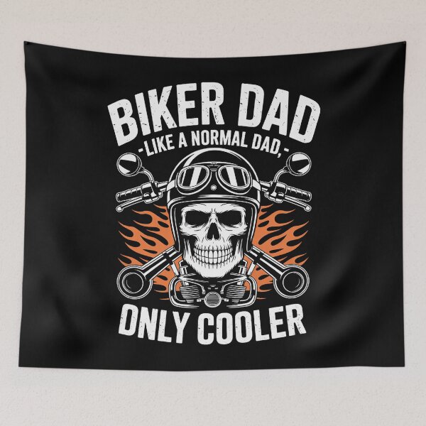 Item preview, Biker Dad Motorcycle Father Rider Biker Dad Father's Day designed and sold by DentistLegal.
