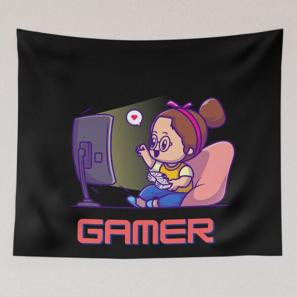 Item preview, Cute Girl gamer designed and sold by Rasheedaholik.