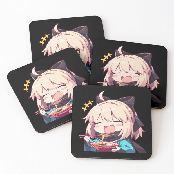 Item preview, Okita Souji Sakura Saber Fate Grand Order Game Kawaii Ramen Chibi Cute Joyful Moment designed and sold by Raslbazola.