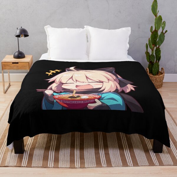 Item preview, Okita Souji Sakura Saber Fate Grand Order Game Kawaii Ramen Chibi Cute Joyful Moment designed and sold by Raslbazola.