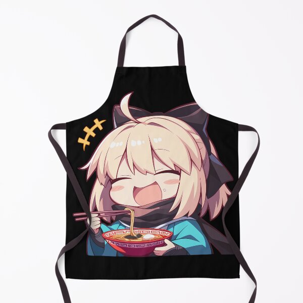 Item preview, Okita Souji Sakura Saber Fate Grand Order Game Kawaii Ramen Chibi Cute Joyful Moment designed and sold by Raslbazola.