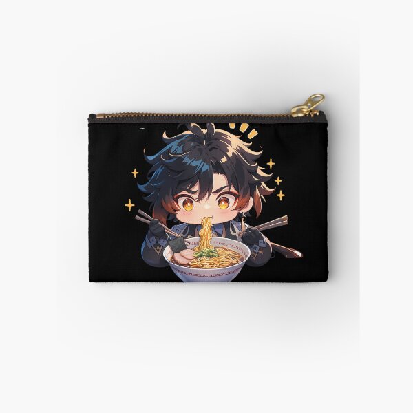 Item preview, Zhongli Genshin Impact Game Kawaii Ramen Chibi Calm Relaxed Noodle Moment designed and sold by Raslbazola.