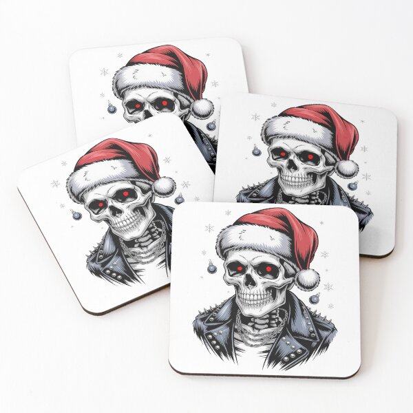 Item preview, skull Santa's Favorite Human  Merry Christmas squad Custom Christmas Gifts T-Shirts, Mugs & More Print on Demand Shop designed and sold by kaka8888.