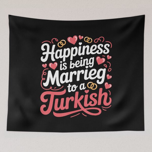 Item preview, Happiness Is Being Married To A Turkish Wife Husband designed and sold by kowaldtlbung.