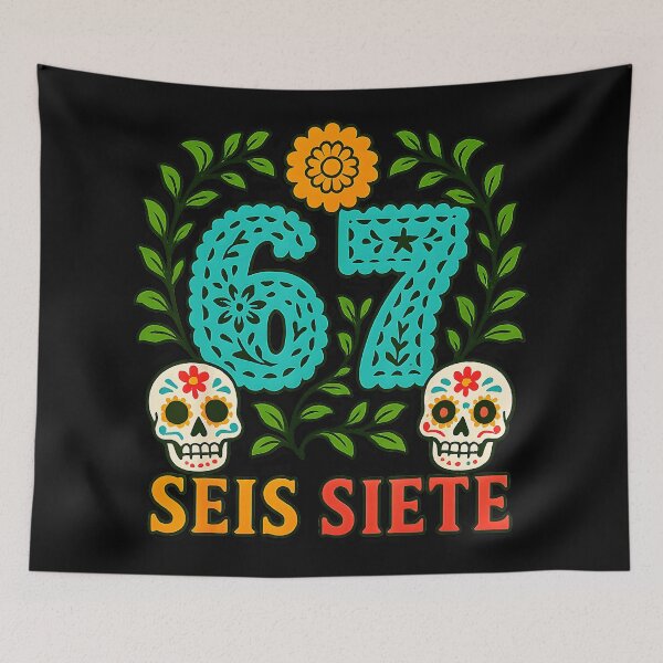 Item preview, Seis Siete Mexican Los Muertos Calaveras Sugar Skull designed and sold by gladysenglish.
