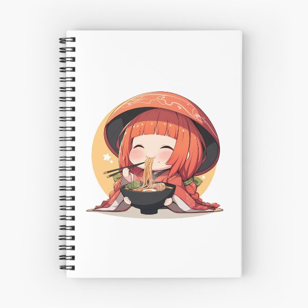 Item preview, Tsubaki Yayoi Blazblue Game Kawaii Ramen Chibi Sweet Heartfelt Noodle Moment designed and sold by Raslbazola.