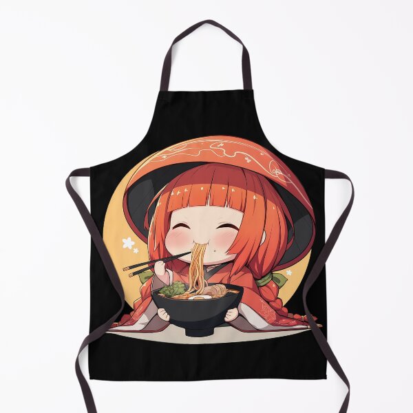 Item preview, Tsubaki Yayoi Blazblue Game Kawaii Ramen Chibi Sweet Heartfelt Noodle Moment designed and sold by Raslbazola.