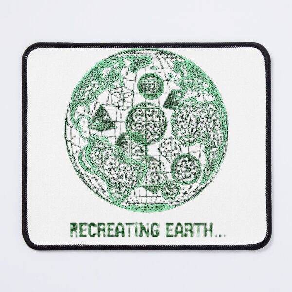 Item preview, Futuristic Recreated Earth Wireframe Design designed and sold by DreamBuySell.