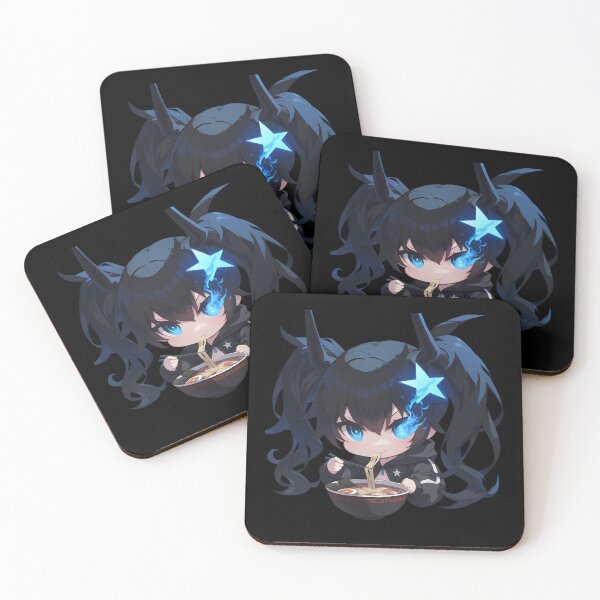 Item preview, Black Rock Shooter Black Rock Shooter Anime Kawaii Ramen Chibi Fierce Cool Noodle Scene designed and sold by Raslbazola.
