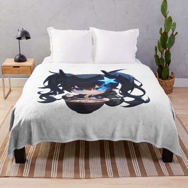 Item preview, Black Rock Shooter Black Rock Shooter Anime Kawaii Ramen Chibi Fierce Cool Noodle Scene designed and sold by Raslbazola.
