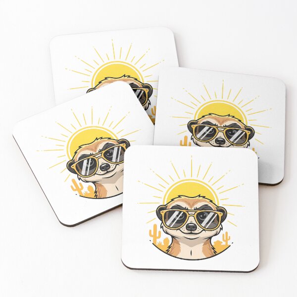 Item preview, Cool Sunglasses Meerkat Desert Illustration designed and sold by DreamBuySell.