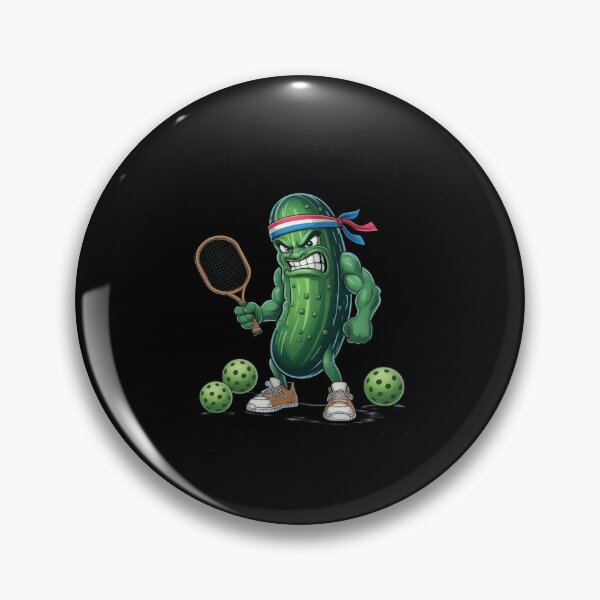 Item preview, Pickleball Lover Pun With a Pickle Playing Pickle Ball designed and sold by JaskconLIfe23.