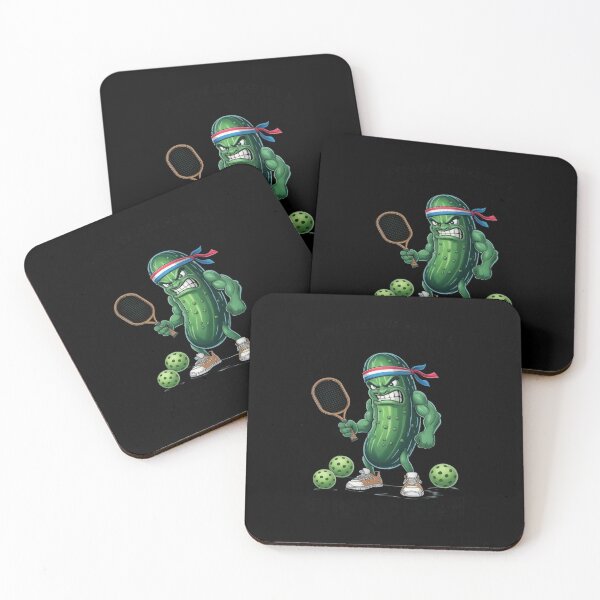 Item preview, Pickleball Lover Pun With a Pickle Playing Pickle Ball designed and sold by JaskconLIfe23.