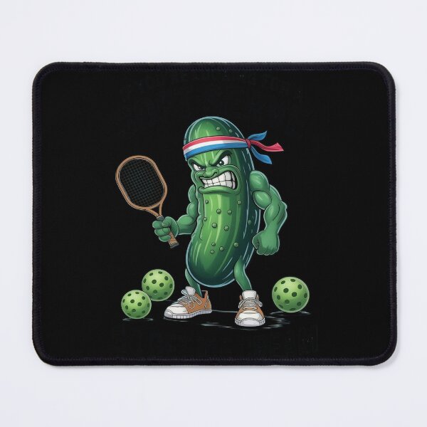 Item preview, Pickleball Lover Pun With a Pickle Playing Pickle Ball designed and sold by JaskconLIfe23.