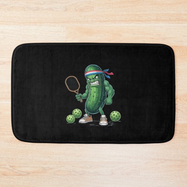 Item preview, Pickleball Lover Pun With a Pickle Playing Pickle Ball designed and sold by JaskconLIfe23.